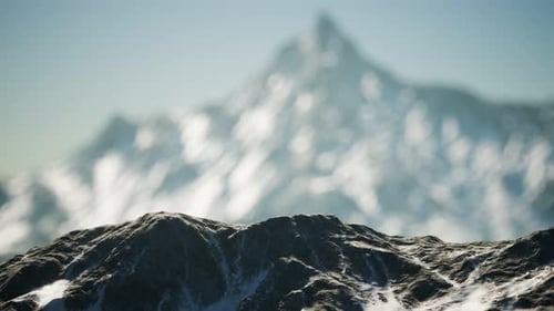 Winter Landscape in Mountains