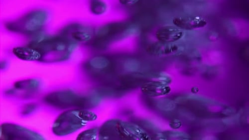 Bubbles Rising In Liquid