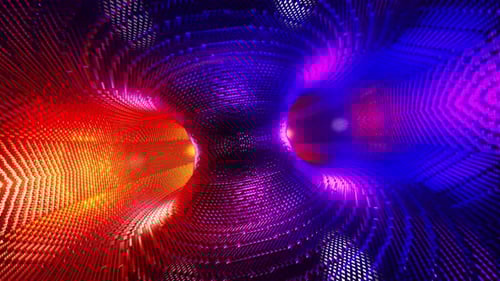 Rotation Of The Metallic Neon Space Colored Worm Hole Vj Loop 4K