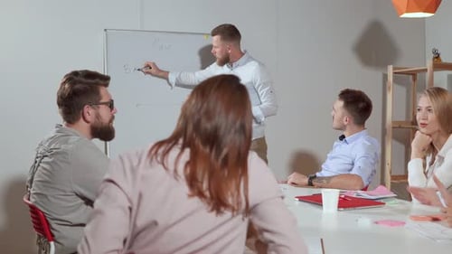 Engaging Business Presentation in Modern Office