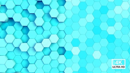 Dynamic Abstract Hexagon Tile Motion Background