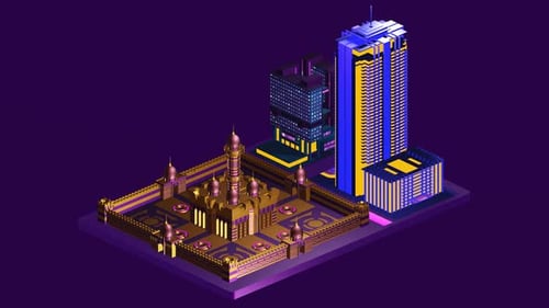 Moschee in der Mitte der Stadt