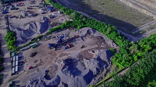 Open Pit Mine Dumpers Quarrying Extractive Industry Stripping Work