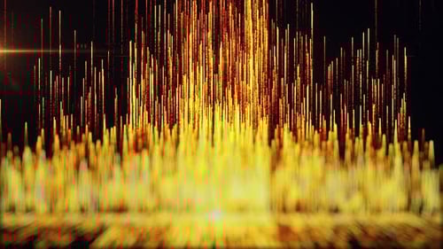 Modern Abstract Golden Light Particles Background