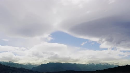 Heavenly Blue Skies with Flully Clouds