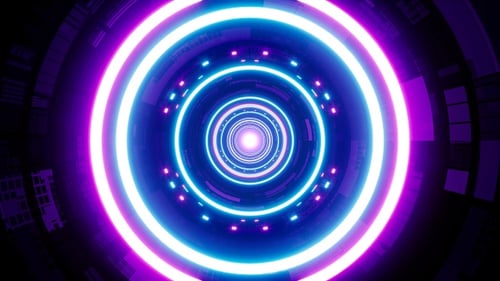 Neontunnel-Hintergrund