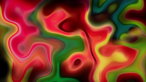 Vibrant Liquid Abstract Flowing Background Animation