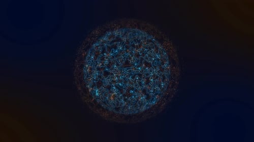 Abstract Digital Energy Sphere Network Background