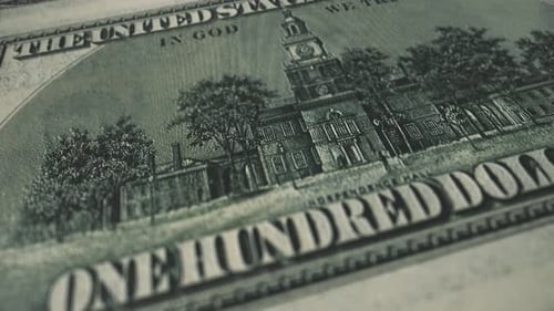 Money One Hundred Dollar Backside Economy Macro