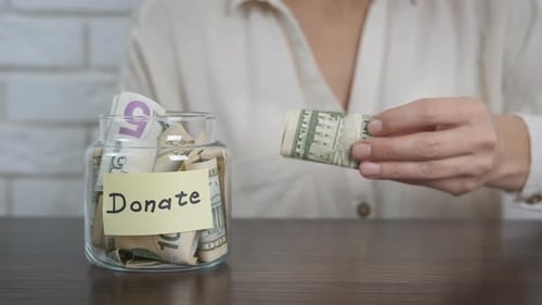 Bargeld für Spenden