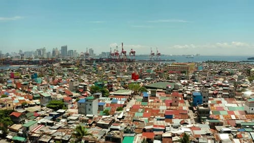 Die Stadt Manila, die Hauptstadt der Philippinen