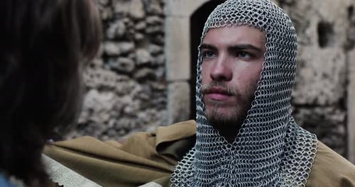 Close-up Norman warrior