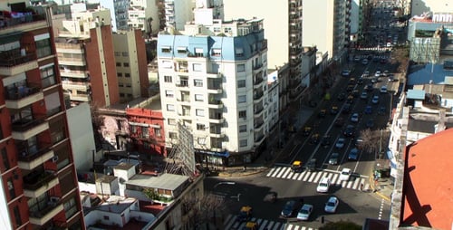 Avenue vue d'en haut