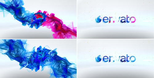 Revelación del logotipo de Colorful Particles