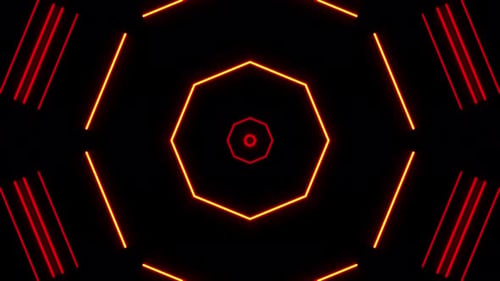 Abstrakter VJ Roter Laser