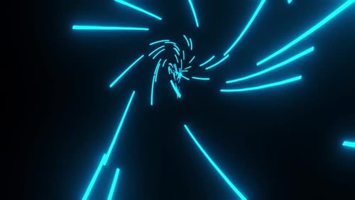 Blue Curve Line Animated Background