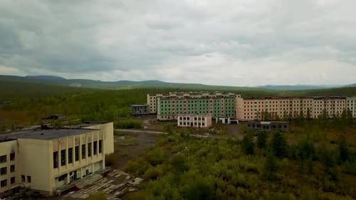 Kadykchan Ghost Town. Siberian Ghost Town Built by Gulag Prisoners During World War Ii. Kolyma Magad