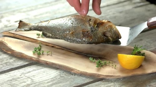 Grilled Fish Close Up