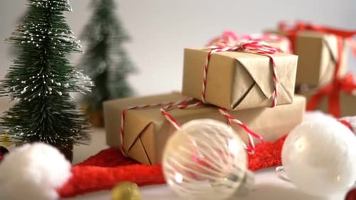 Festive Christmas Presents and Decorations