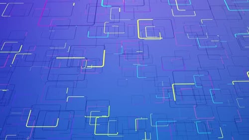 Abstract Geometric Connecting Lines Network Tech Background Loop