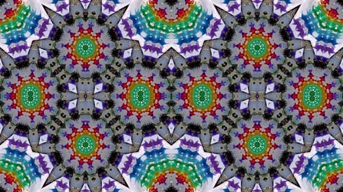 Colorful kaleidoscopic view.