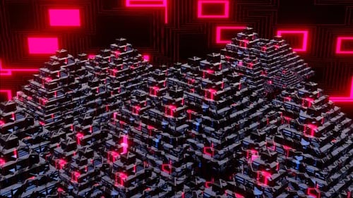 HD Artificial Intelligence Neural Network Connections | Technology Background Loop