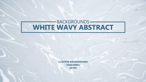 White Wavy Fluid Abstract Looping Backgrounds