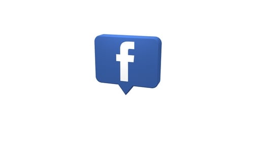 3D Facebook Icon
