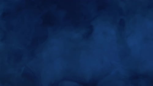 Abstract Blue Smoke Swirling in Dark Background