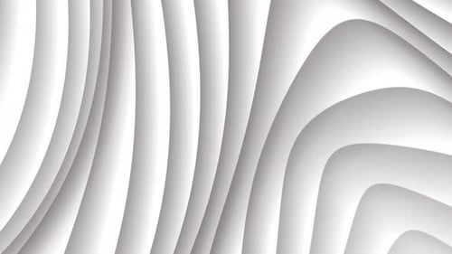 White Colorful Stripes Line Liquid Background