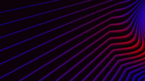 Dynamic Abstract Wavy Lines Loop Background