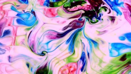 Vibrant Colors Swirling in Abstract Motion
