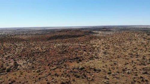 Aerial View of Vast Desert Landscape