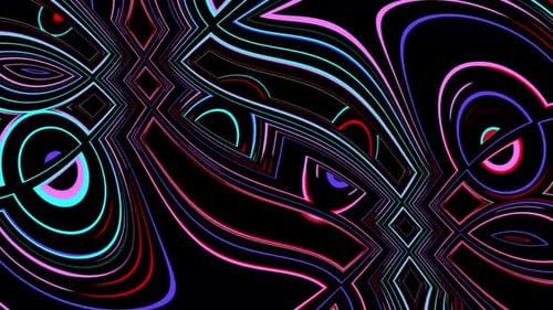 Different type colourful shape motion Animated