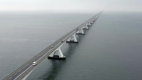 Zeelandbrug Bridge the Longest Bridge in the Netherlands