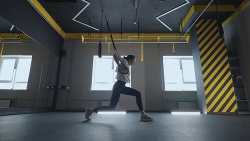 Doing TRX Exercises