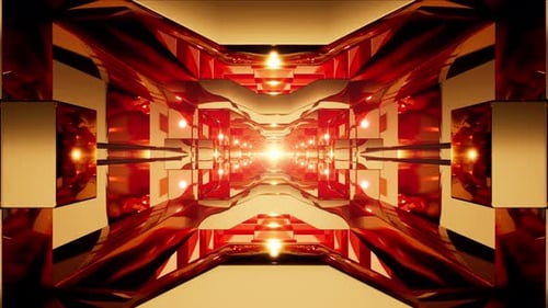 Red Golden Tunnel