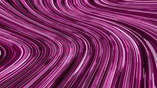 Abstract Flowing Neon Lines Background Loop