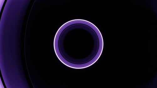 VJ Loop: plano de fundo abstrato, voo de uma bola lilás