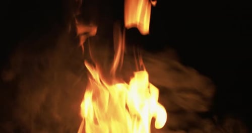 Fire Black Flame Texture Bright Yellow Burn Smoke
