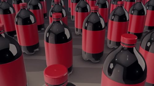 A Lot Of Big Soda Bottles In A Row Hd