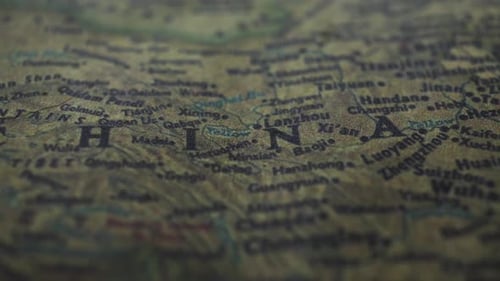 Detailed Political Map of Central and East Asia
