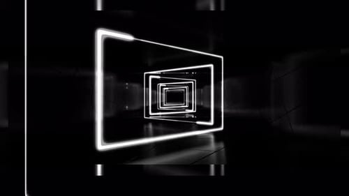 Schwarz-weiße endlose Tunnelschleife