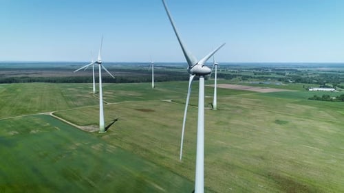 Windpark an einem Tag