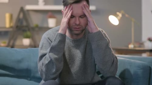 Portrait of Casual Man Feeling Worried