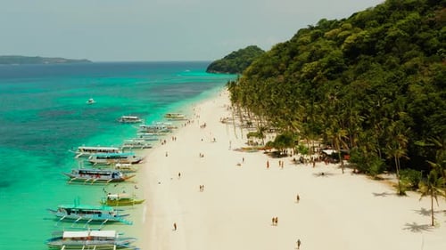 Tropical Beach and Blue Lagoon