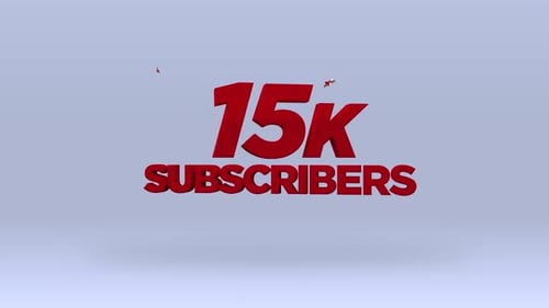 Dynamic 15K Subscribers Milestone Reveal Animation