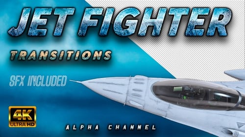 Jet Fighter en Alpha Channel