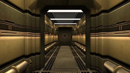 Innenraum der Raumstation