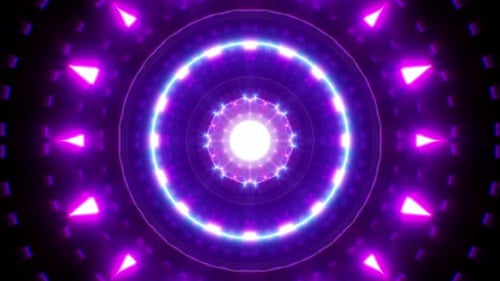4K-Schleife für neonelektrischen Energie-Burst-Tunnel